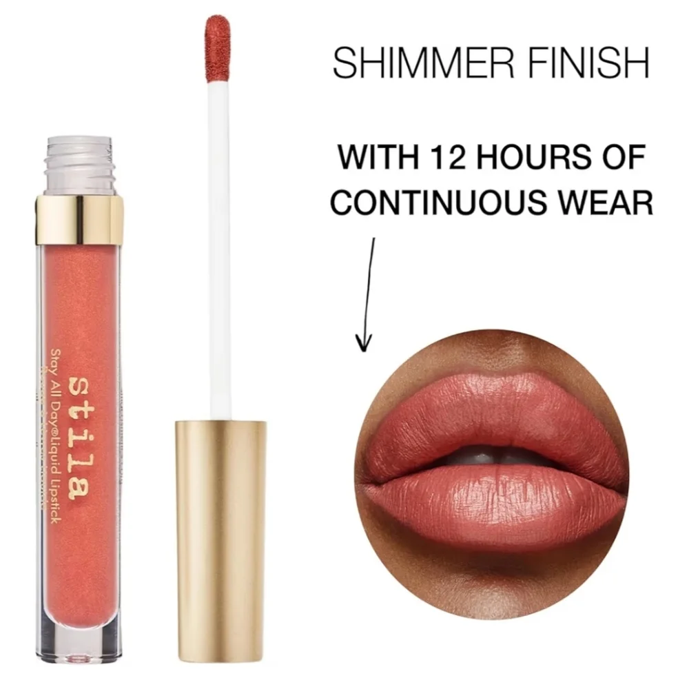 🌺 Stila Patricia Shimmer Stay All Day Liquid Lipstick Transfer Proof